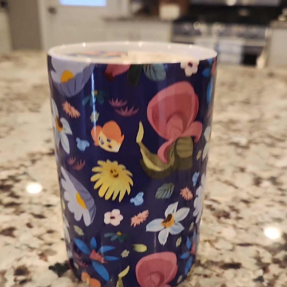 NIB - Alice in Wonderland Floral Patterned Tumbler/Candle